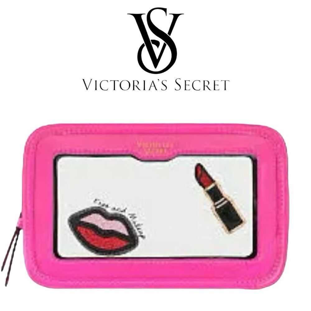 Victoria's Secret Cosmetic Case Clear Pink
Patches Beauty Travel Makeup …